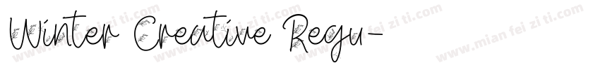 Winter Creative Regu字体转换